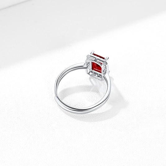 Bague tendance cristal rouge Femmes Parfaites