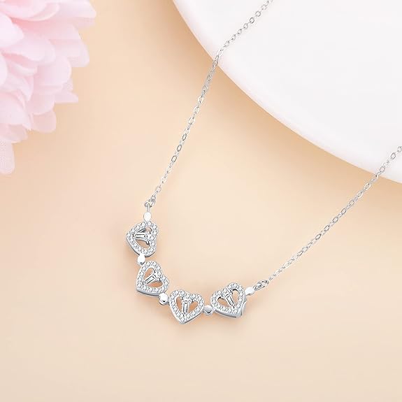 Trefle a 4 Feuille Collier Argent Femmes Parfaites
