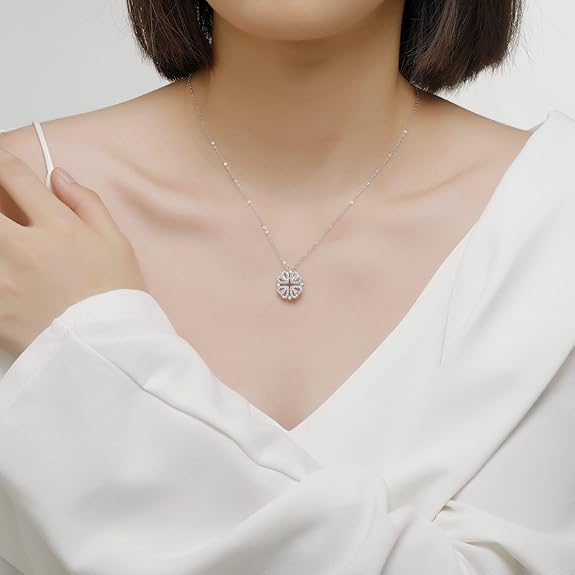 Trefle a 4 Feuille Collier Argent Femmes Parfaites