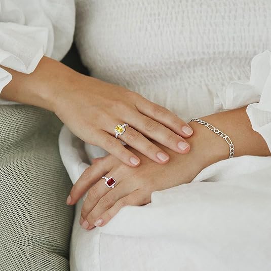 Bague tendance cristal rouge Femmes Parfaites