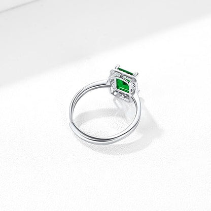Bague tendance cristal vert Femmes Parfaites