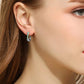 Petites Boucles Zircon Vert Trèfle Femmes Parfaites