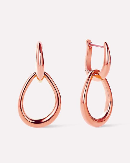 Goutte Élégante en Or Rose Femmes Parfaites