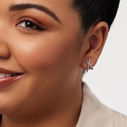 Élégance Croisée en Argent Femmes Parfaites