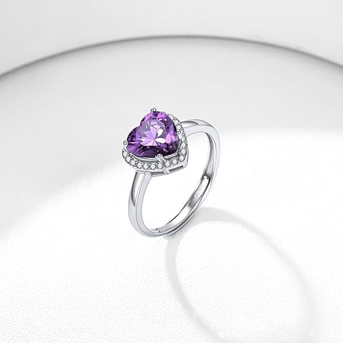 Cristal format de cœur améthyste Femmes Parfaites
