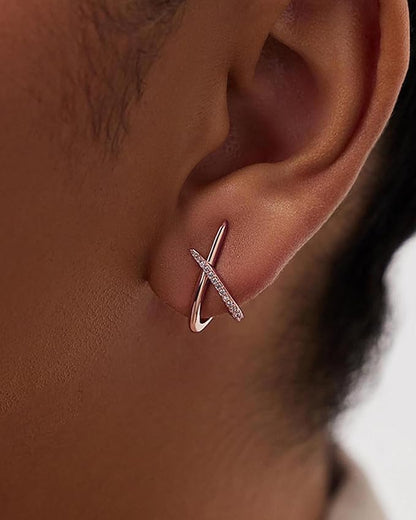 Élégance Croisée en Or Rose Femmes Parfaites