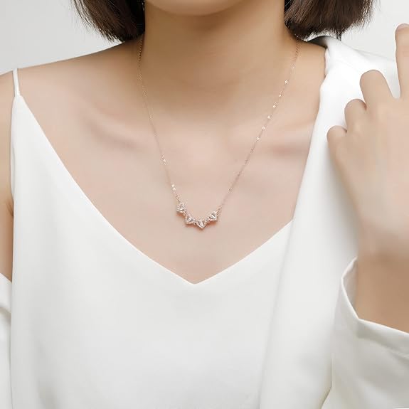 Trefle a 4 Feuille Collier Or Rose Femmes Parfaites