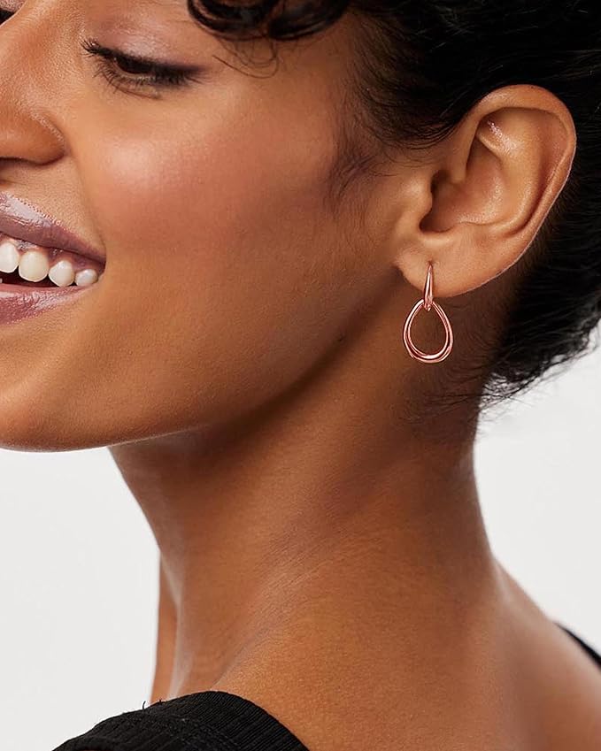 Goutte Élégante en Or Rose Femmes Parfaites