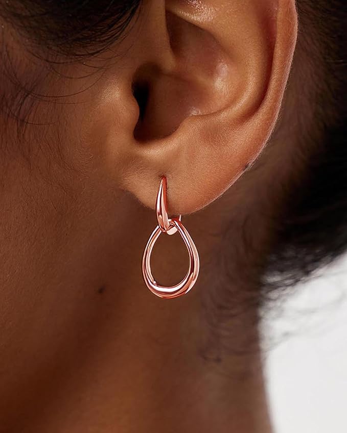 Goutte Élégante en Or Rose Femmes Parfaites