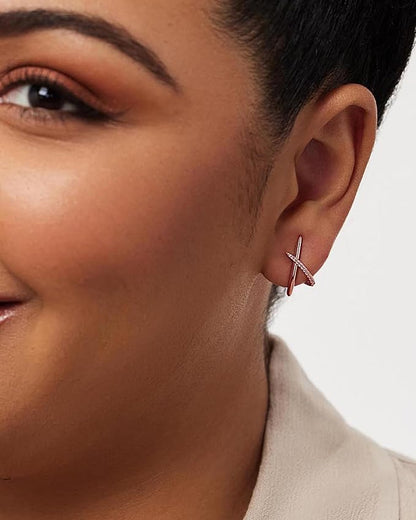 Élégance Croisée en Or Rose Femmes Parfaites