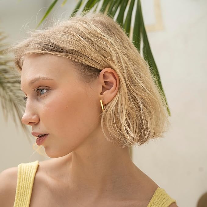 Boucles d’Oreilles V Doré Femmes Parfaites