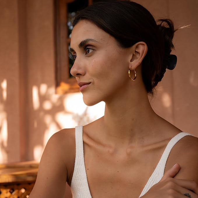 Créoles Dorées Classiques Femmes Parfaites