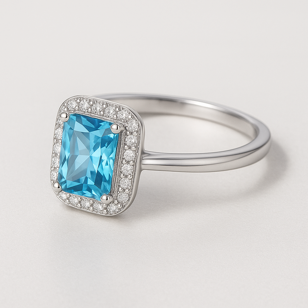 Bague tendance cristal vert Femmes Parfaites