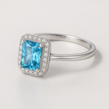 Bague tendance cristal vert Femmes Parfaites